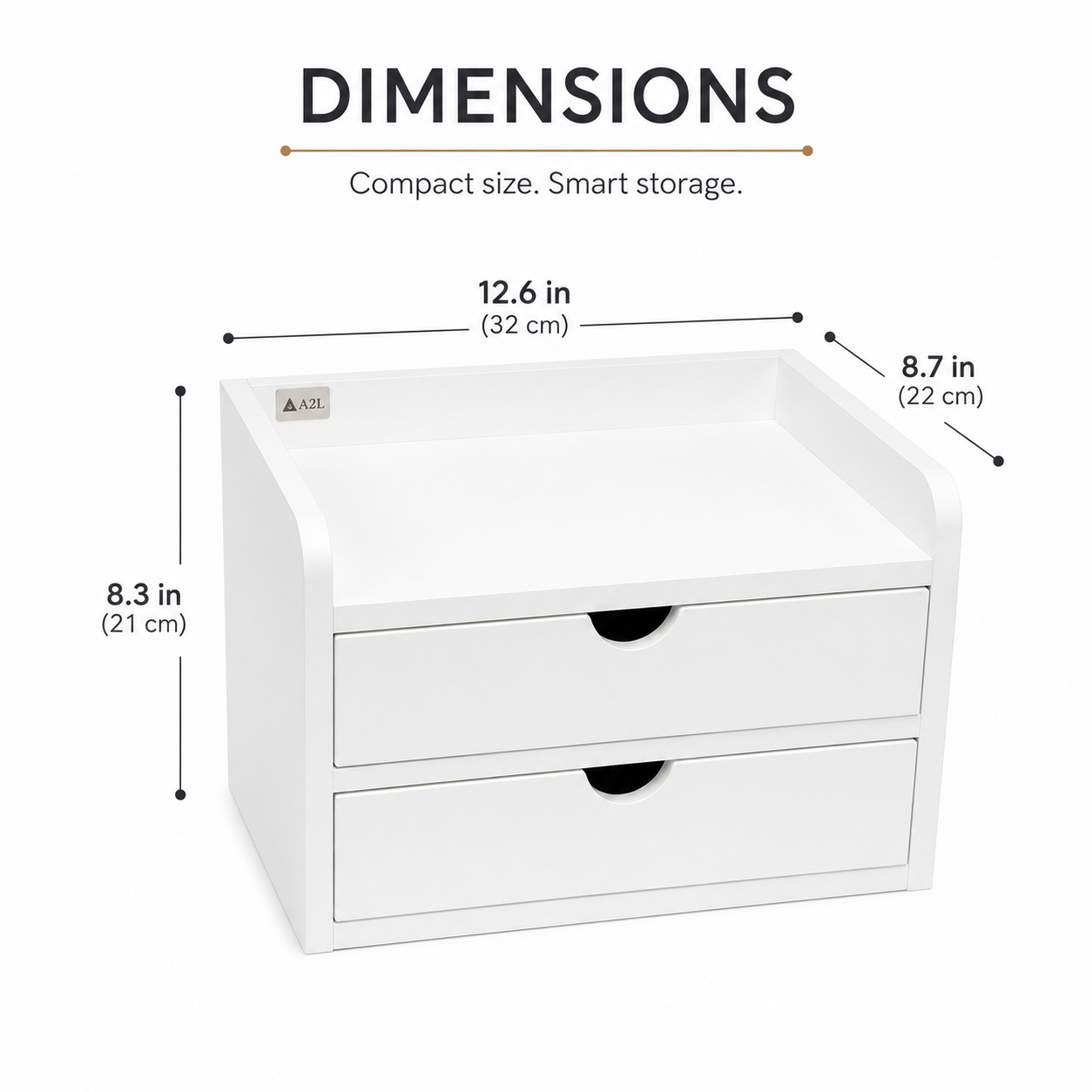 Preassembled Desktop Shelf Organizer, Compact Wooden Desk Bookshelf for Home Office, Study Room & Bedroom, Space Saving Storage for Books, Plants & Desk Accessories 12.6 x 8.7 x 8.3 Kikbo