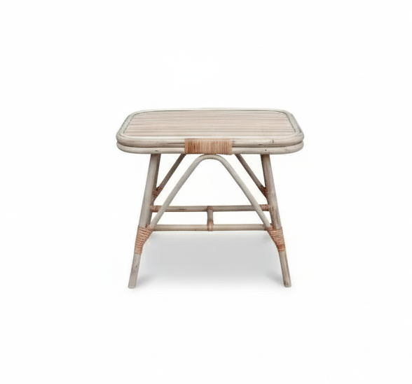 Rectangular Rattan Table 23.6"x19.7"x19.7"