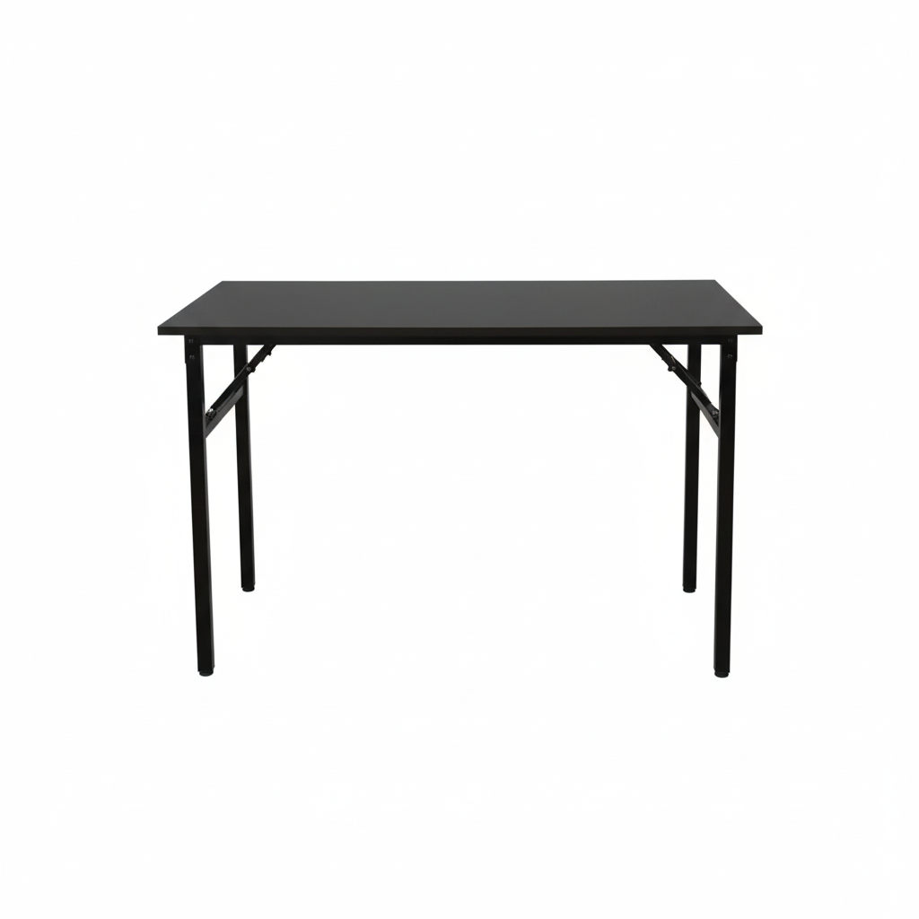 Multiple Color Options - Folding Desk 47.2 x 23.62" with Steel Frame and Scratch-Resistant MDF Top - Home, Study or Office