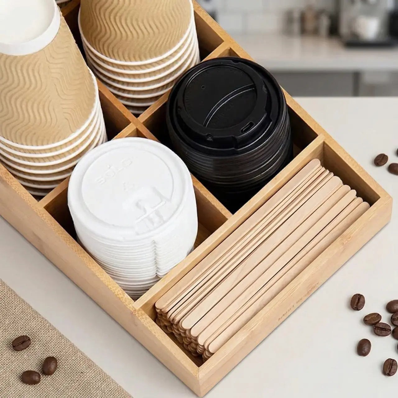 5,000 or 10,000 Pieces Wood Coffee and Tea Drink Stirrer Sticks, Real Wood, 5.5" Inches - Eco-Friendly Wooden Stick Stirrers Kikbo