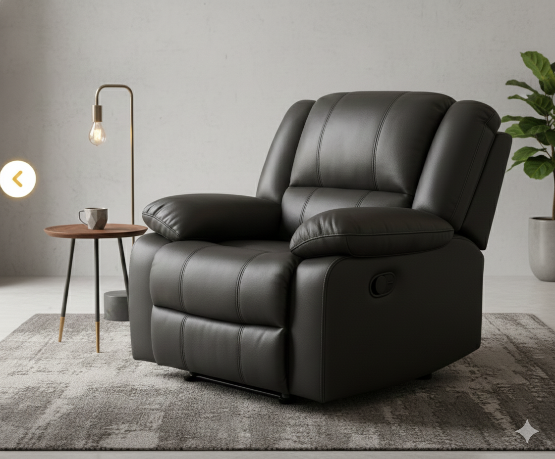 1 or 2 units Simili Leather Plush Recliner Rocking Chair in Multiple Colors 37" x 37.4" x 38.6" - Made For You