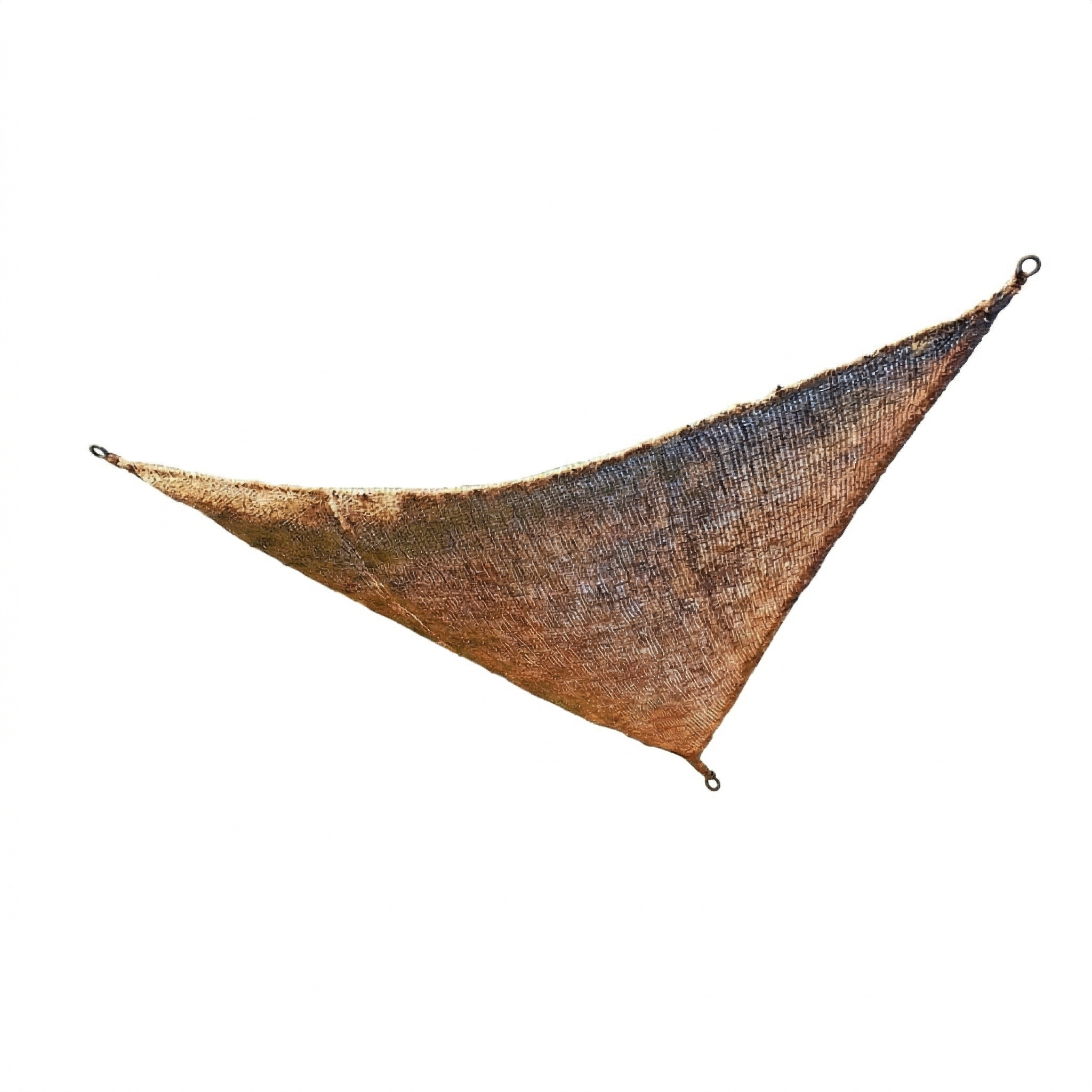 13 Ft Triangle Coconut Fiber Shade Sail – Natural Coir Sun Shade Canopy, Cover for Patio, Garden, Pergola & Backyard – Handmade Outdoor Sunshade Home Beach Restaurant