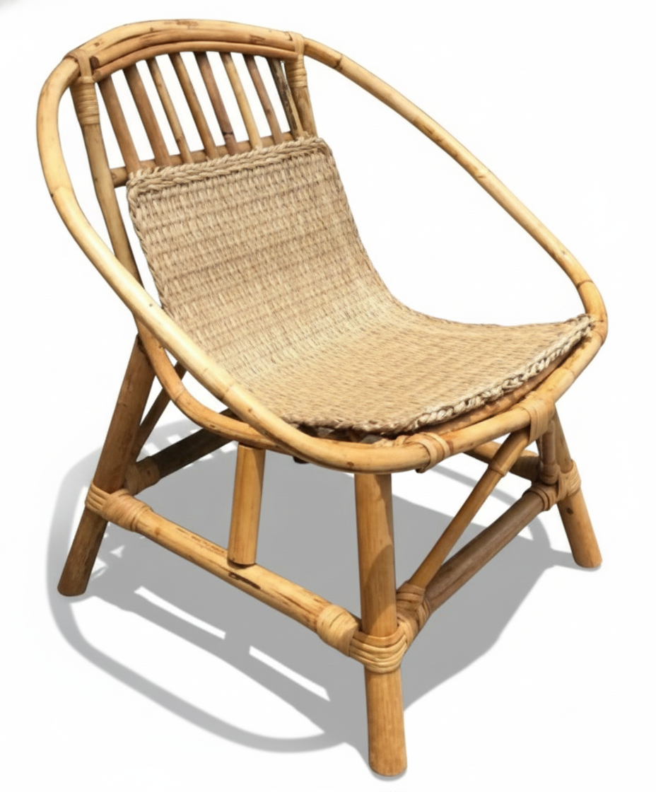 Rattan Coffee Chair 20"x17.7"x22" SH 10.6"