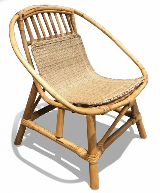 Rattan Coffee Chair 20"x17.7"x22" SH 10.6"