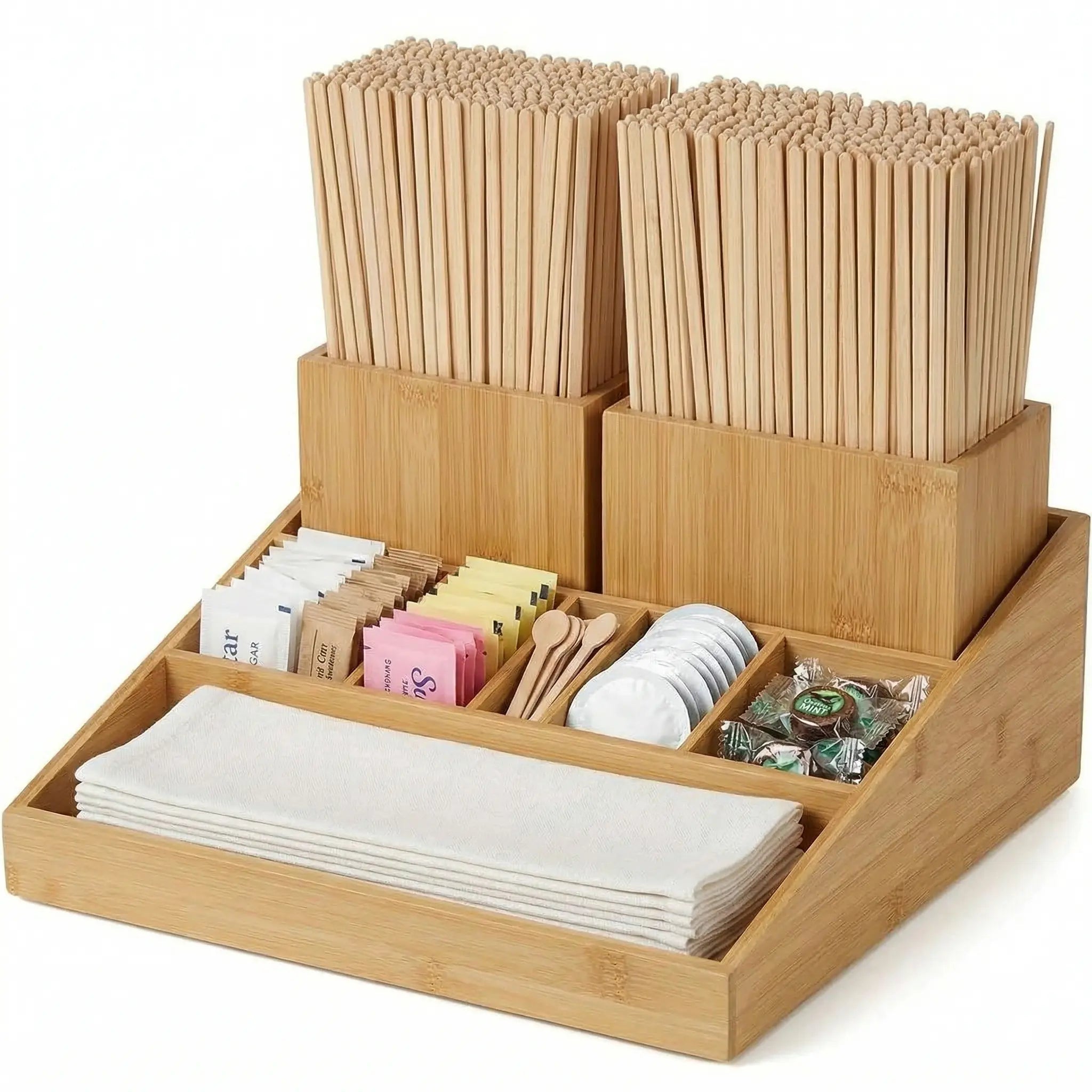 5,000 or 10,000 Pieces Wood Coffee and Tea Drink Stirrer Sticks, Real Wood, 5.5" Inches - Eco-Friendly Wooden Stick Stirrers Kikbo