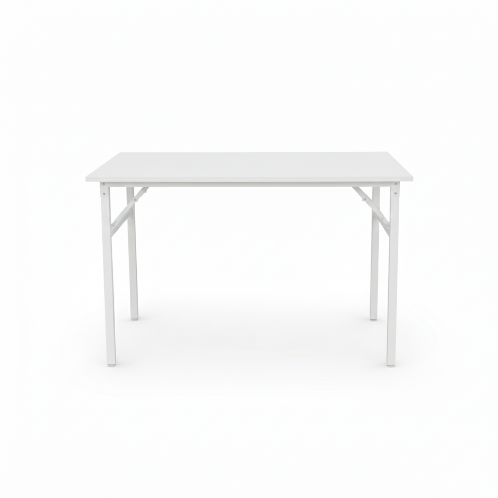 Multiple Color Options - Folding Desk 47.2 x 23.62" with Steel Frame and Scratch-Resistant MDF Top - Home, Study or Office