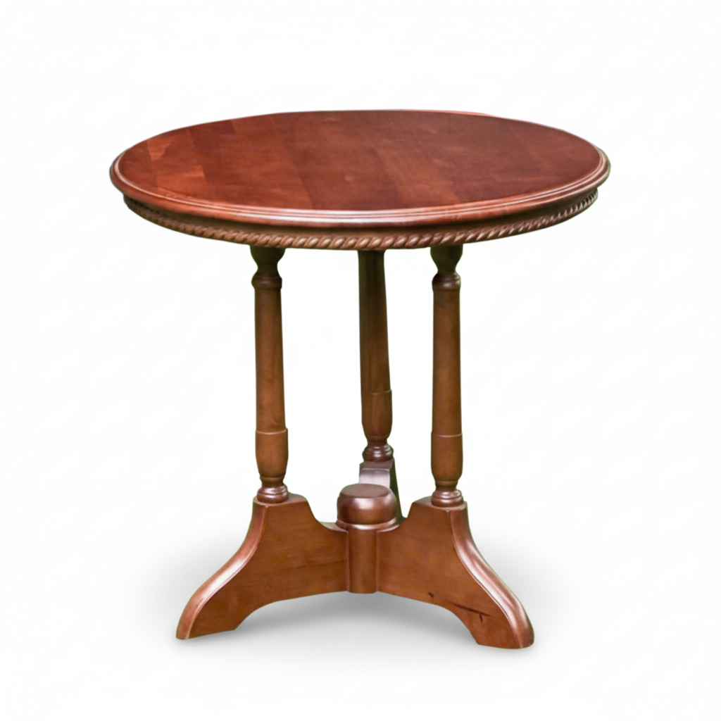 Elegant Coffee Table with Decorative Legs - D 23.6"x 19.7"