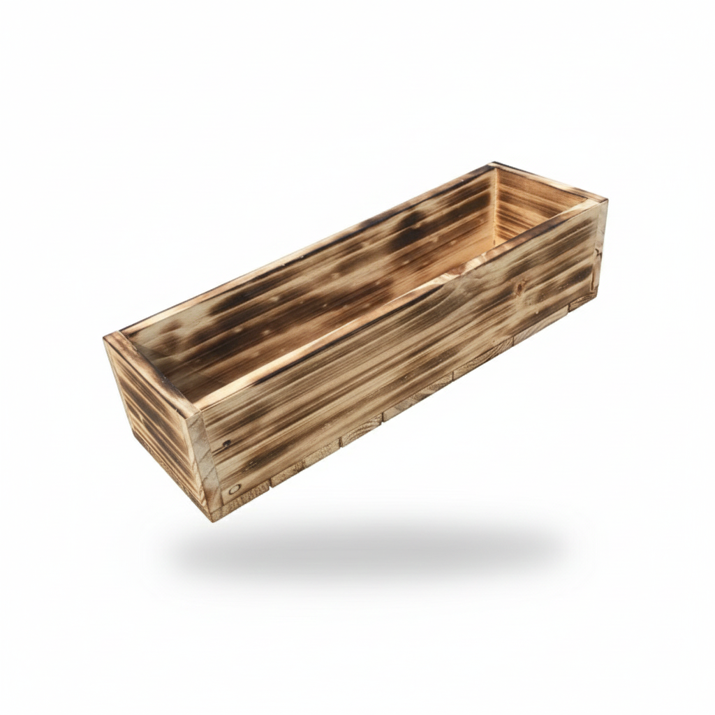 Rectangular Pine Wood Planter Box