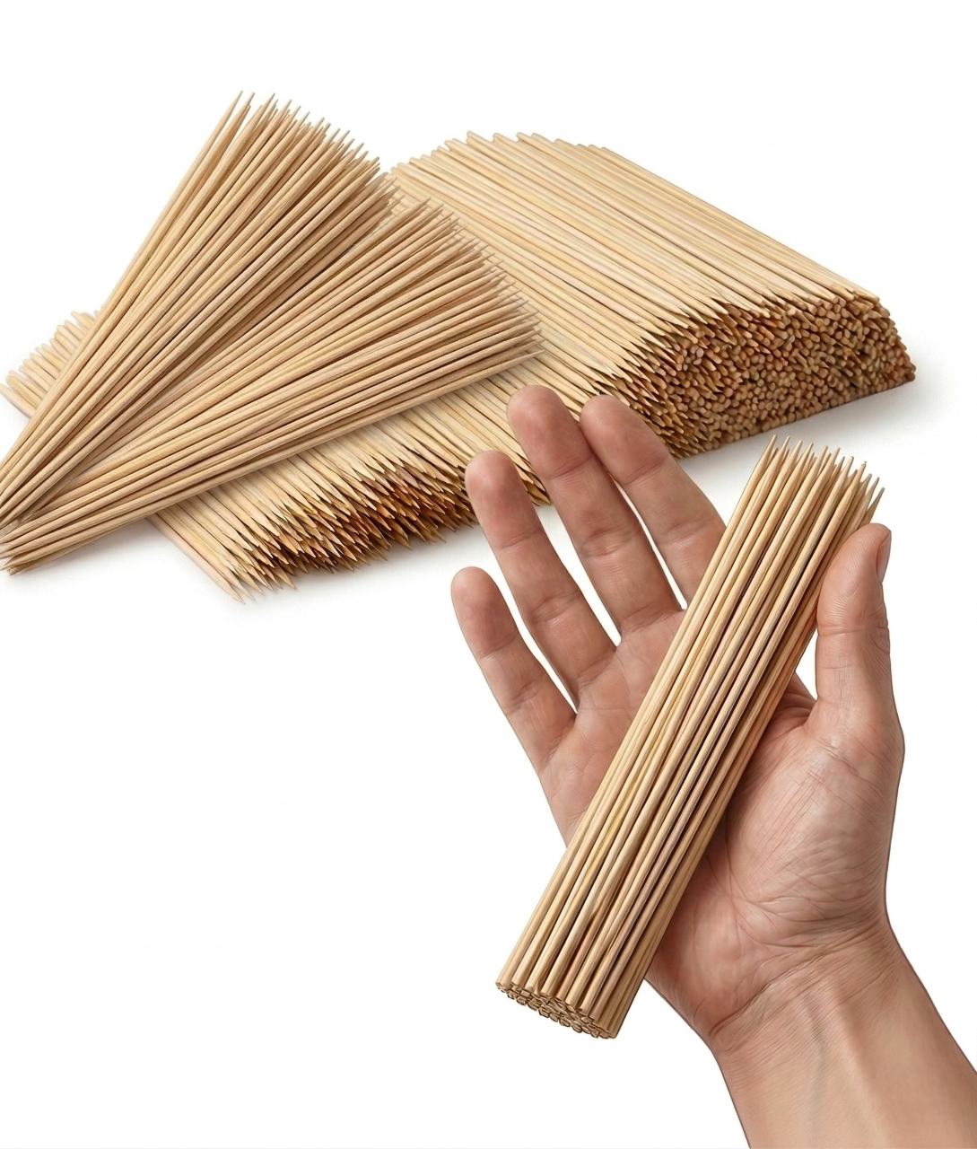Bulk Bamboo Skewers – Strong BBQ, Food and DIY Skewers – 6