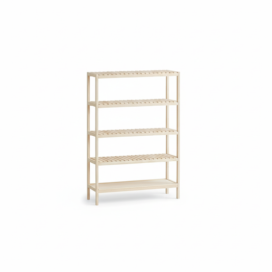Multi-Tier Wooden Storage Rack Organizer 5–8 Layers, Natural Pine Wood Plant Stand, Bookshelf, Display Shelf for Living Room, Balcony, or Office – Durable & Easy Assembly