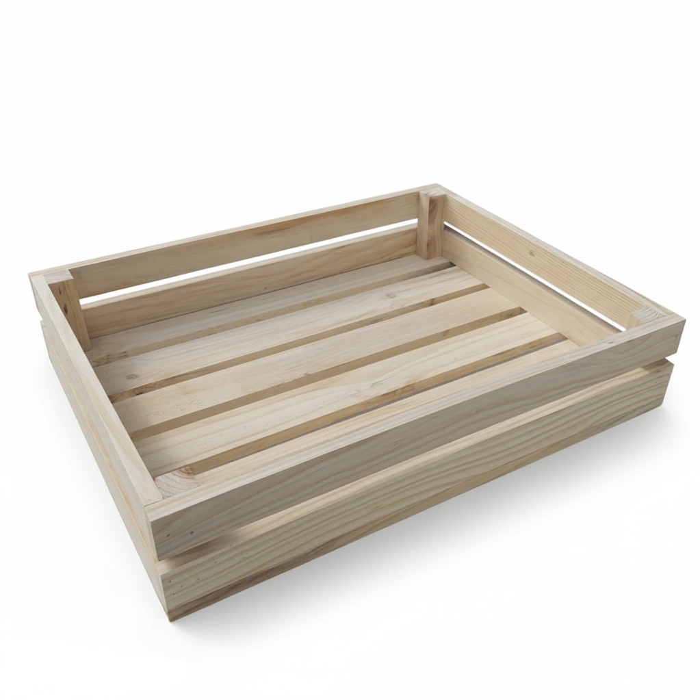 Set of 3 Wooden Serving & Storage Tray - Assorted Sizes