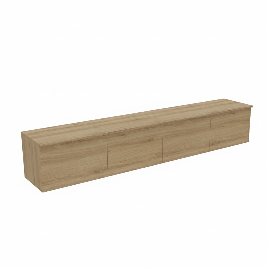Modern Multifunctional Storage Cabinet – Low Profile Organizer for Bedroom, Living Room, or Balcony – Durable MDF with Melamine Finish – Space-Saving Design – 31.5 x 15.7 x 15.7 in (80 x 40 x 40 cm)