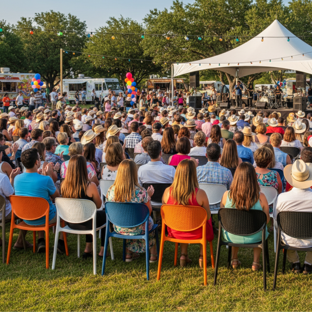 20 or 32 Pcs Modern Perforated Stacking Chair in 8 Colors - Strong and Lightweight for Homes, Offices, Schools and Events