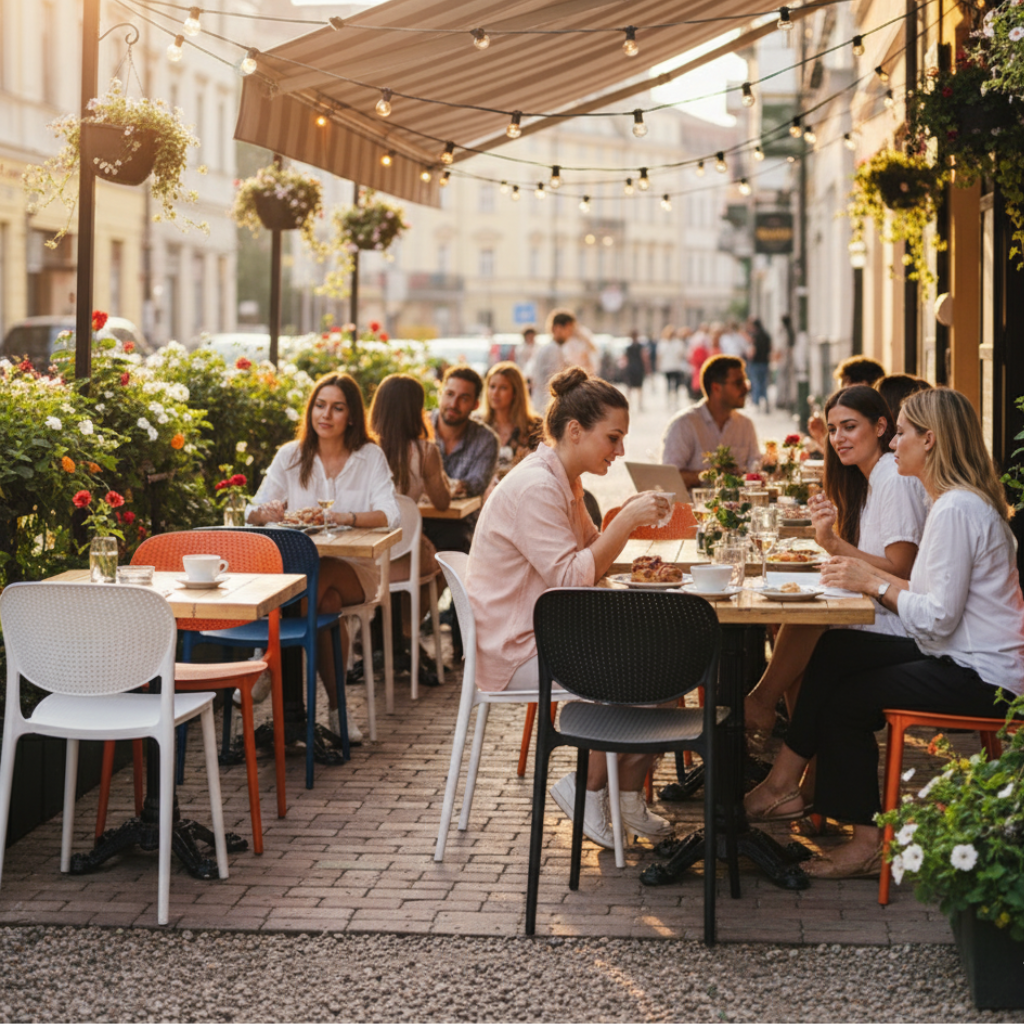 20 or 32 Pcs Modern Perforated Stacking Chair in 8 Colors - Strong and Lightweight for Homes, Offices, Schools and Events