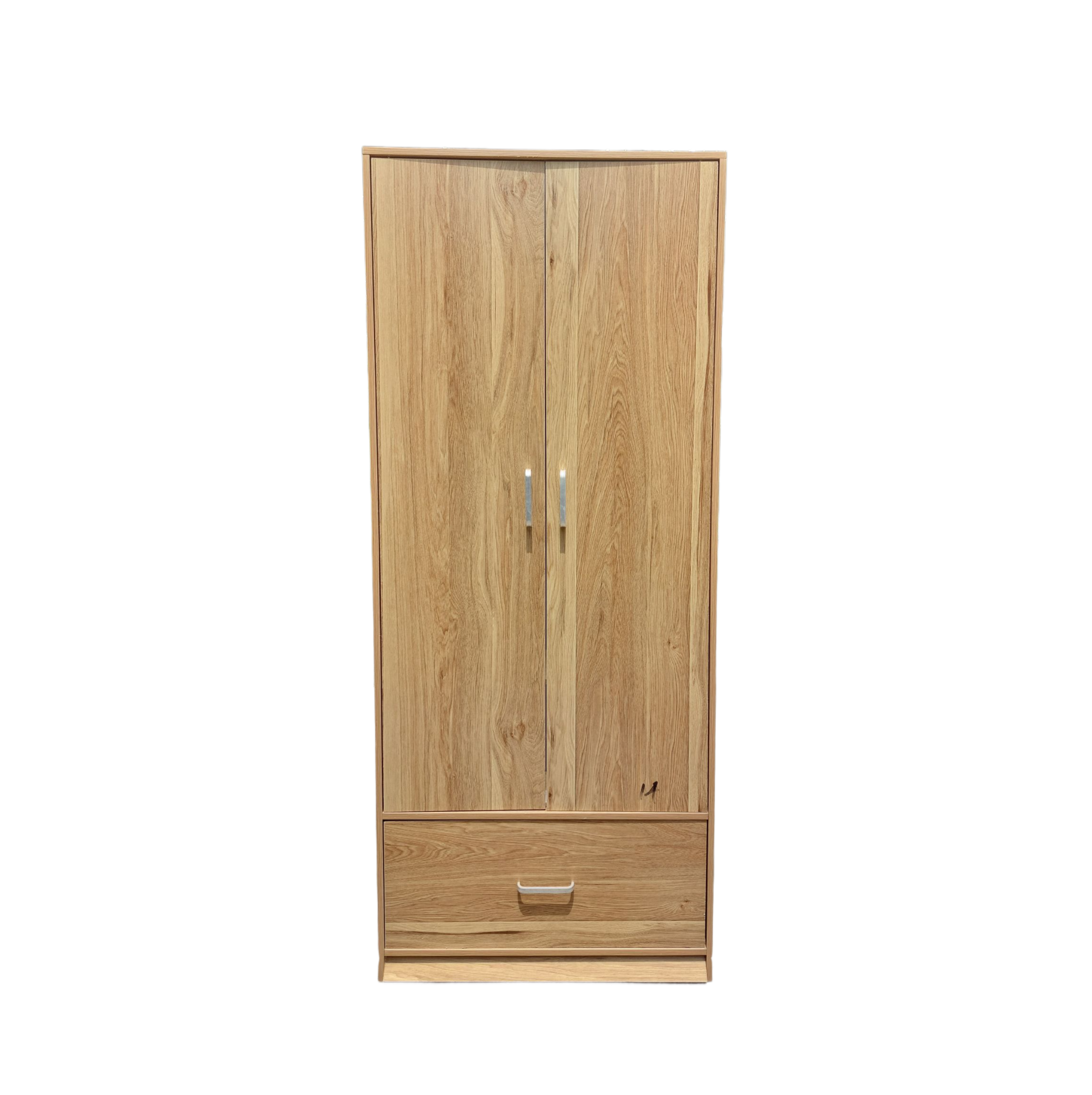 Modern 3-Door MDF Wardrobe Closet – 57'' Wide Hanging Storage Cabinet for Bedroom & Home Organization