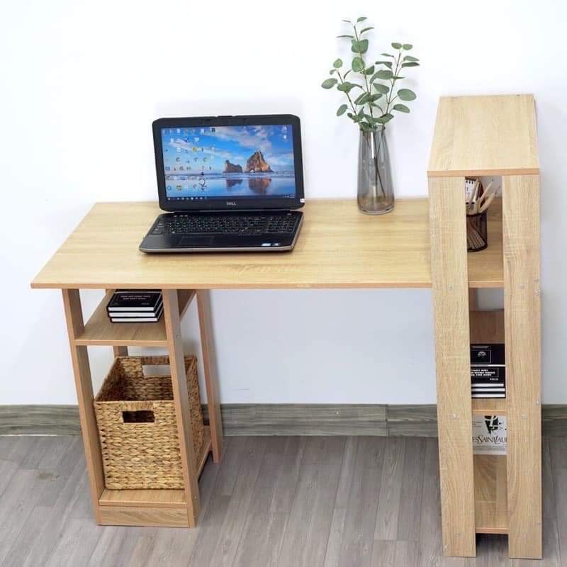 Modern Compact Office Desk with Storage – Space-Saving Computer Table for Home or Small Apartment, Easy Assembly