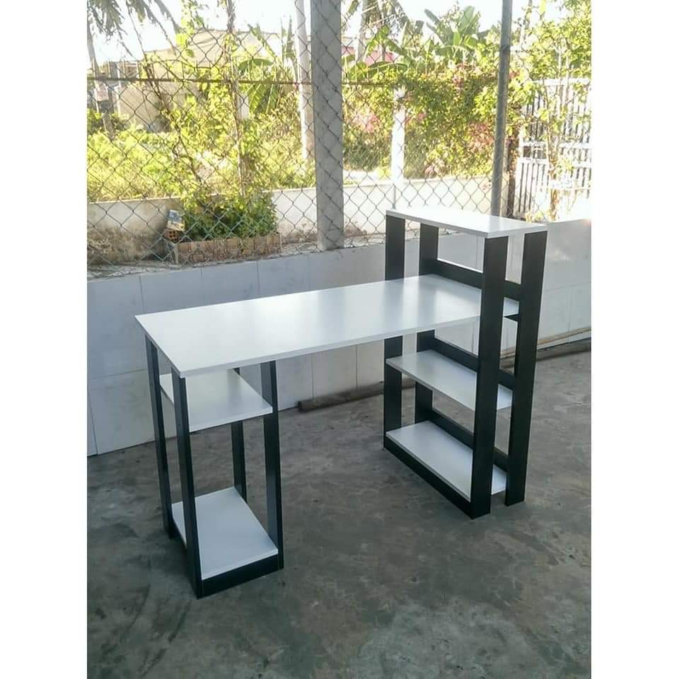 Modern Compact Office Desk with Storage – Space-Saving Computer Table for Home or Small Apartment, Easy Assembly