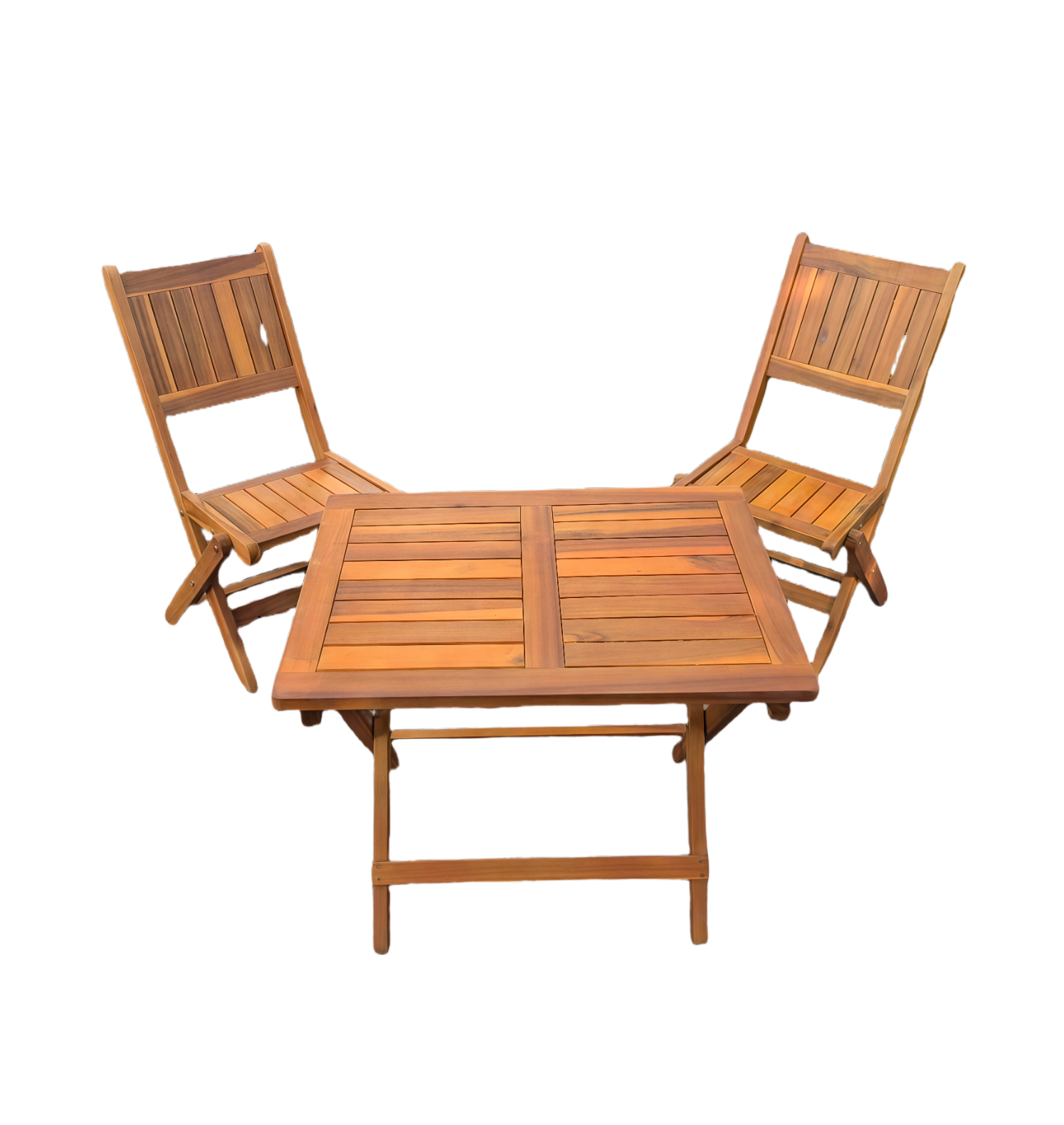 Mini Folding Wooden Chair – Natural Acacia Wood Seat for Kids, Meditation, or Small Spaces