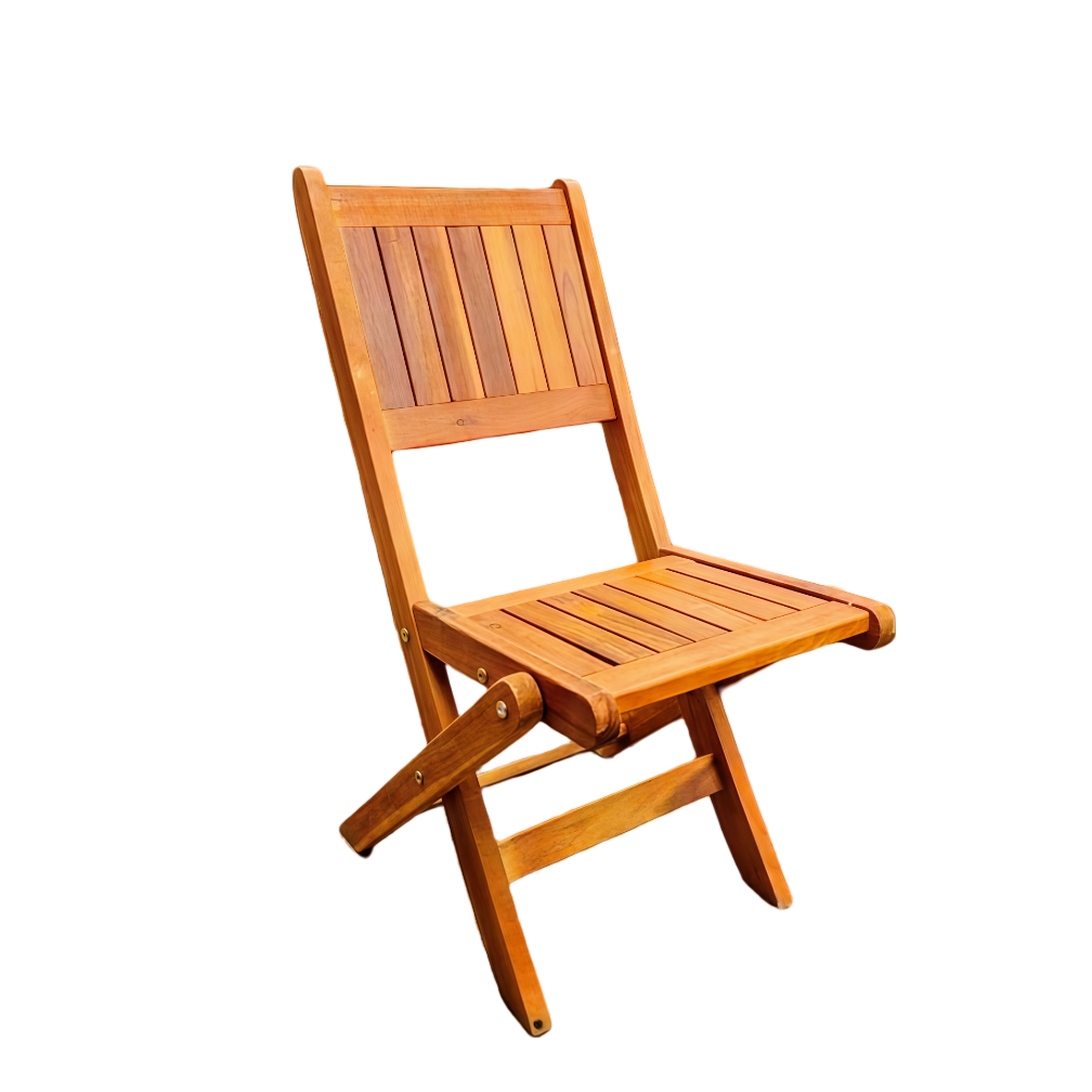 Mini Folding Wooden Chair – Natural Acacia Wood Seat for Kids, Meditation, or Small Spaces