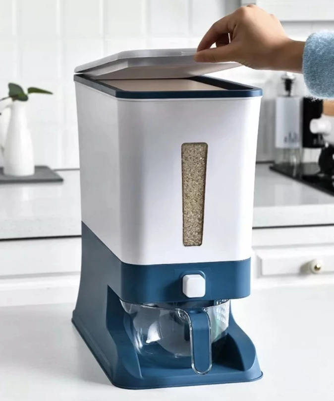 30 or 45 Units - 22lbs Rice Storage and Dispensing Container - Automatic, Clean & Simple