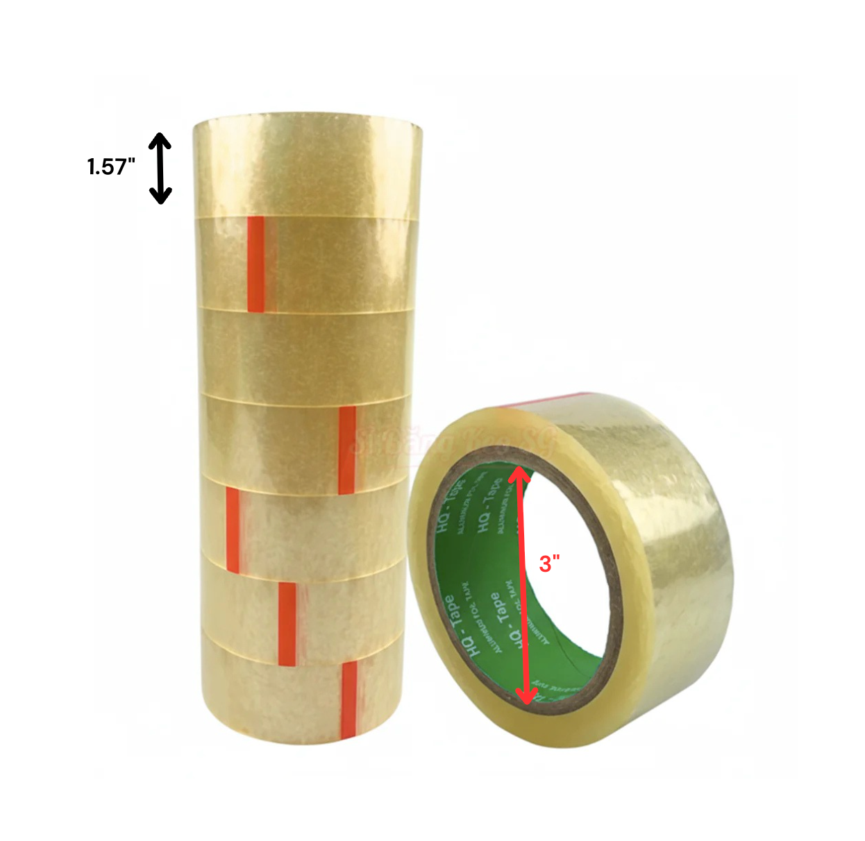 2520 Rolls 1.57" Wide x 100 Yards Packing Tape Clear or Brown BULK Deal