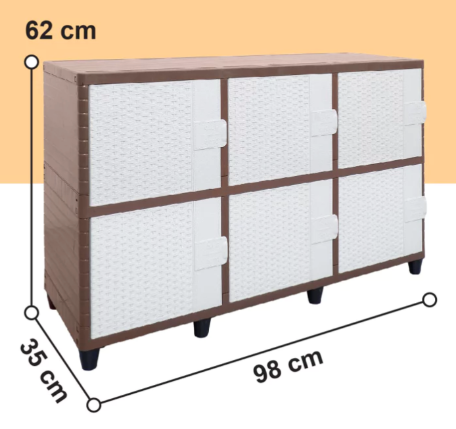 Double / Triple Layer Plastic Multipurpose Cabinet / TV Rack