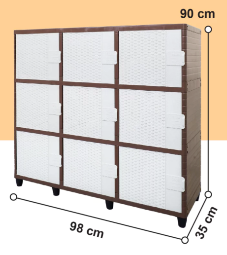 Double / Triple Layer Plastic Multipurpose Cabinet / TV Rack