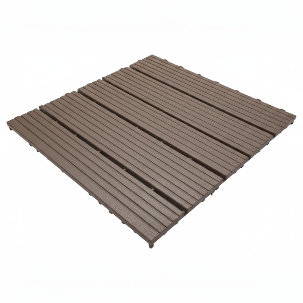528 Pieces - Easy Plastic Floor Tiles for Indoor or Outdoor Use - Wet Areas, Concrete or Wood Surfaces
