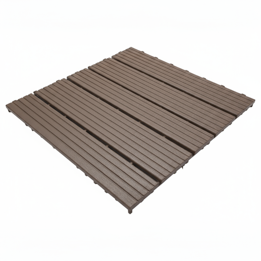 528 Pieces - Easy Plastic Floor Tiles for Indoor or Outdoor Use - Wet Areas, Concrete or Wood Surfaces
