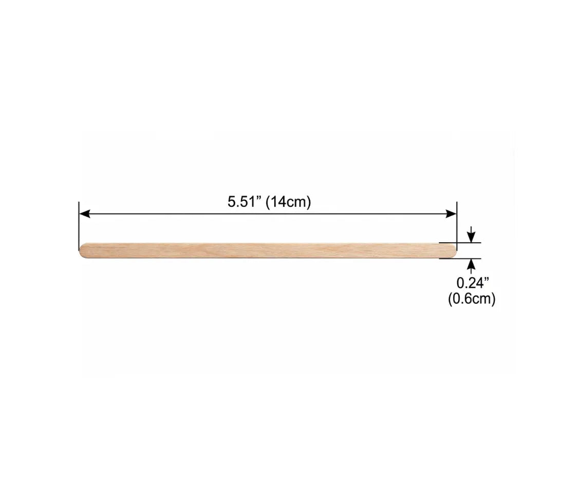5,000 or 10,000 Pieces Wood Coffee and Tea Drink Stirrer Sticks, Real Wood, 5.5" Inches - Eco-Friendly Wooden Stick Stirrers Kikbo