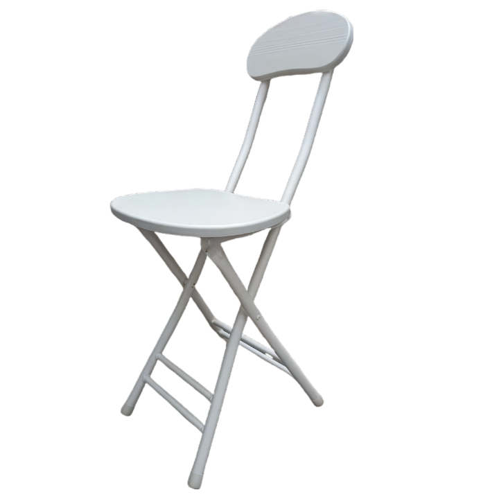 Foldable Wooden Chair with Backrest – Space-Saving Dining or Desk Chair