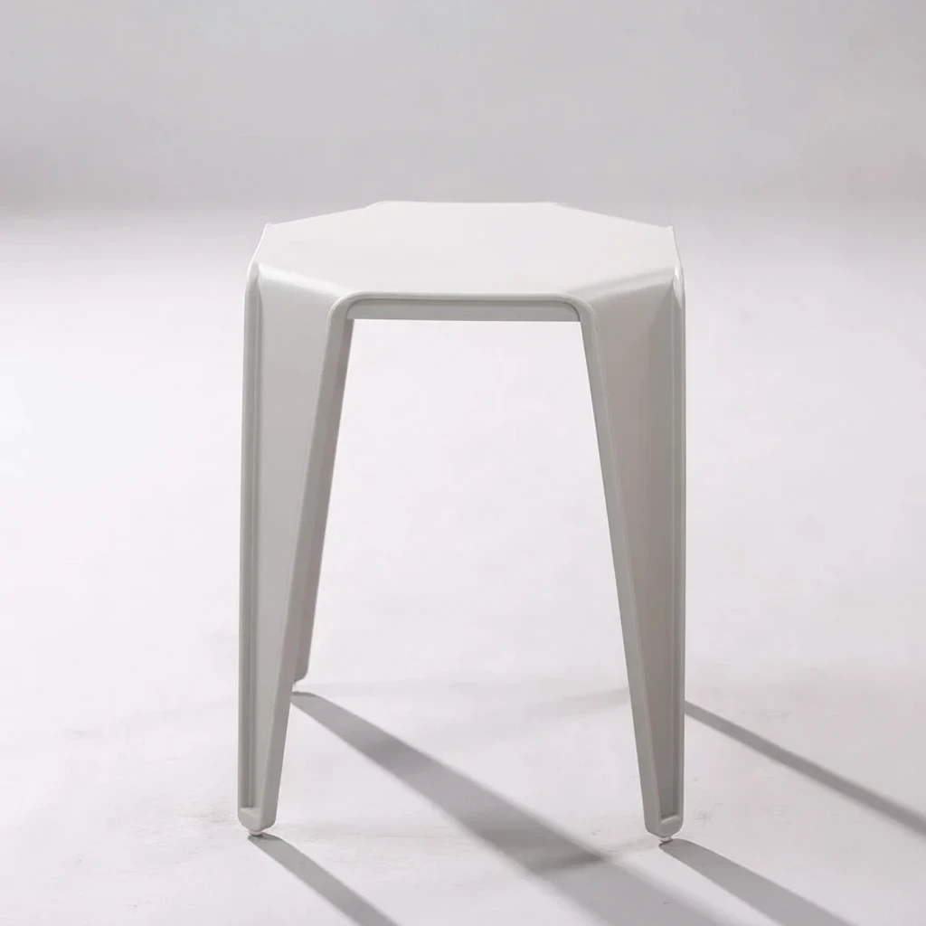 100 or 140 x Modern Style Stackable Plastic Stool, 13.8"x13.8"x17.7"