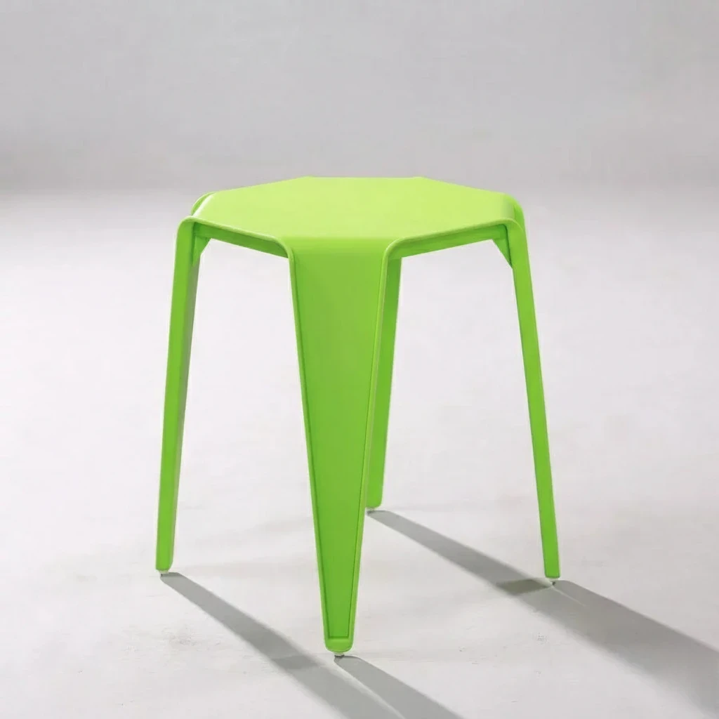 100 or 140 x Modern Style Stackable Plastic Stool, 13.8"x13.8"x17.7"