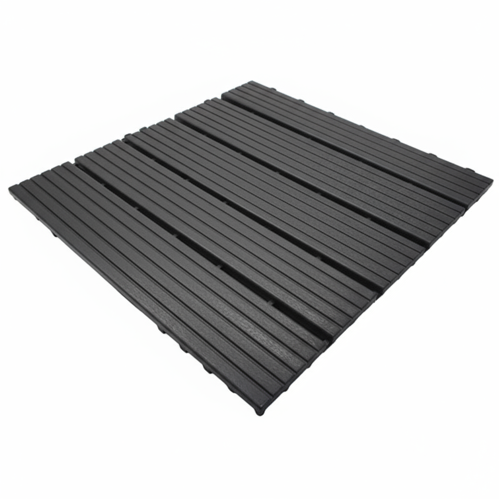 528 Pieces - Easy Plastic Floor Tiles for Indoor or Outdoor Use - Wet Areas, Concrete or Wood Surfaces