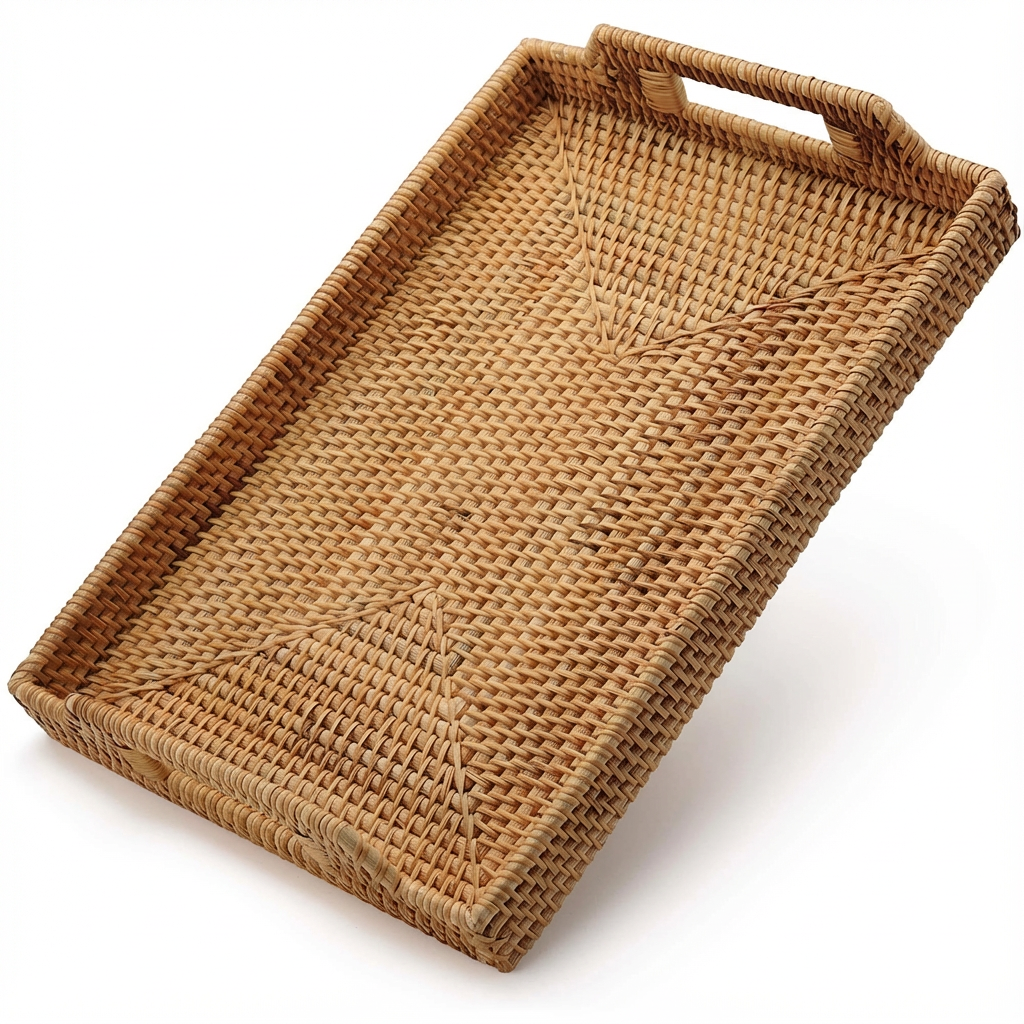 50/100/150 Bulk Rattan Food Serving Tea Tray, Fruit Basket or Storage