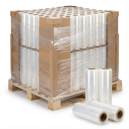 200 Rolls 19.7" x 1500 ft BULK Pallet Wrapping Plastic Heavy Duty Film