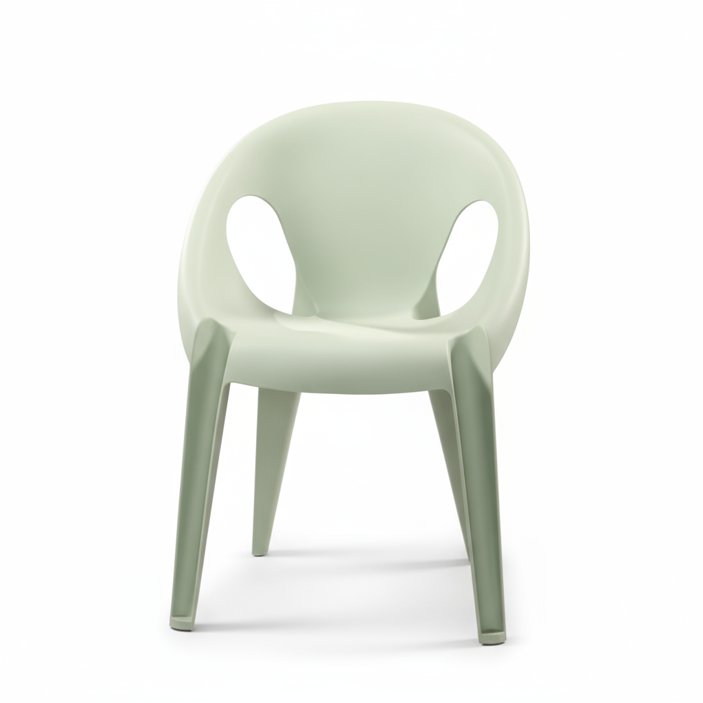 2 or 4 Pcs Modern Plastic Stacking Bucket Chair - Strong and Lightweight for Homes, Offices, Schools and Events