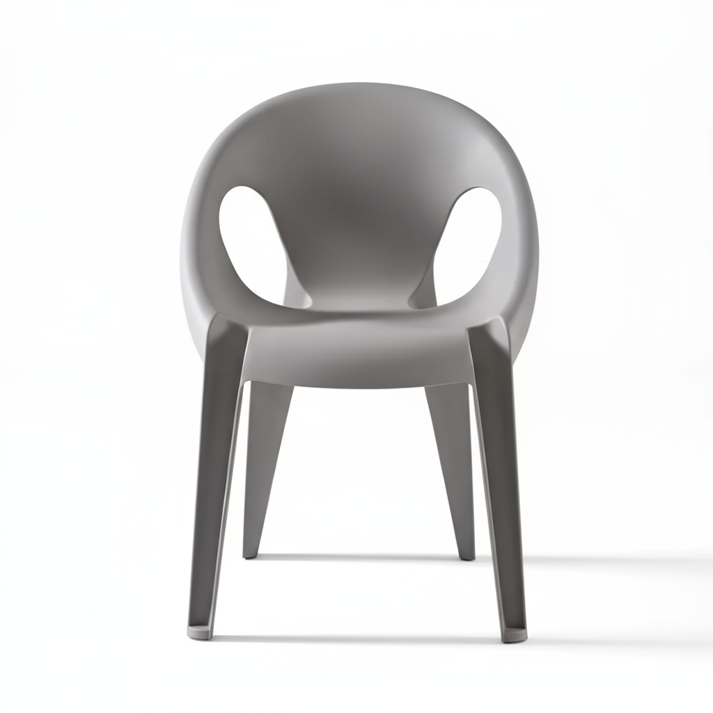 2 or 4 Pcs Modern Plastic Stacking Bucket Chair - Strong and Lightweight for Homes, Offices, Schools and Events