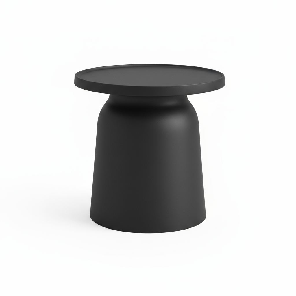 40 or 64 Units - Modern Nordic Side Table – 18x18" Minimalist Design in Molded Plastic