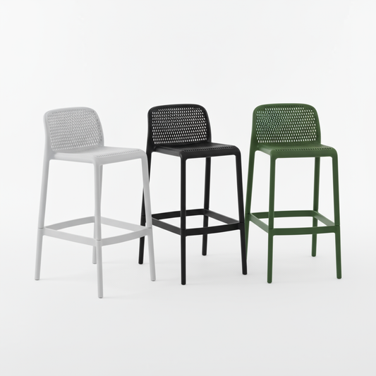 20 or 44pcs Bar Stool Tall Chairs for Indoor and Outdoor Dining and Entertainment - Perforated, Sturdy, Stackable and Light Weight