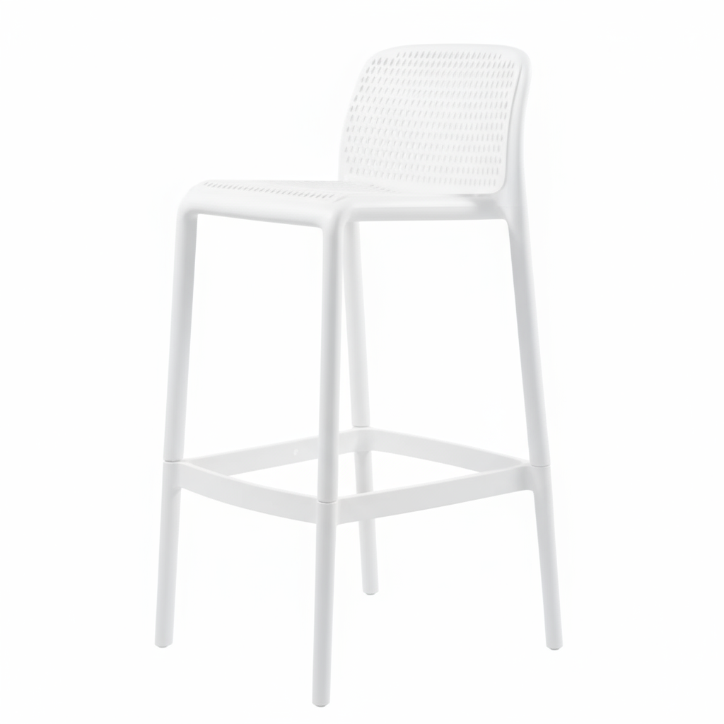 20 or 44pcs Bar Stool Tall Chairs for Indoor and Outdoor Dining and Entertainment - Perforated, Sturdy, Stackable and Light Weight