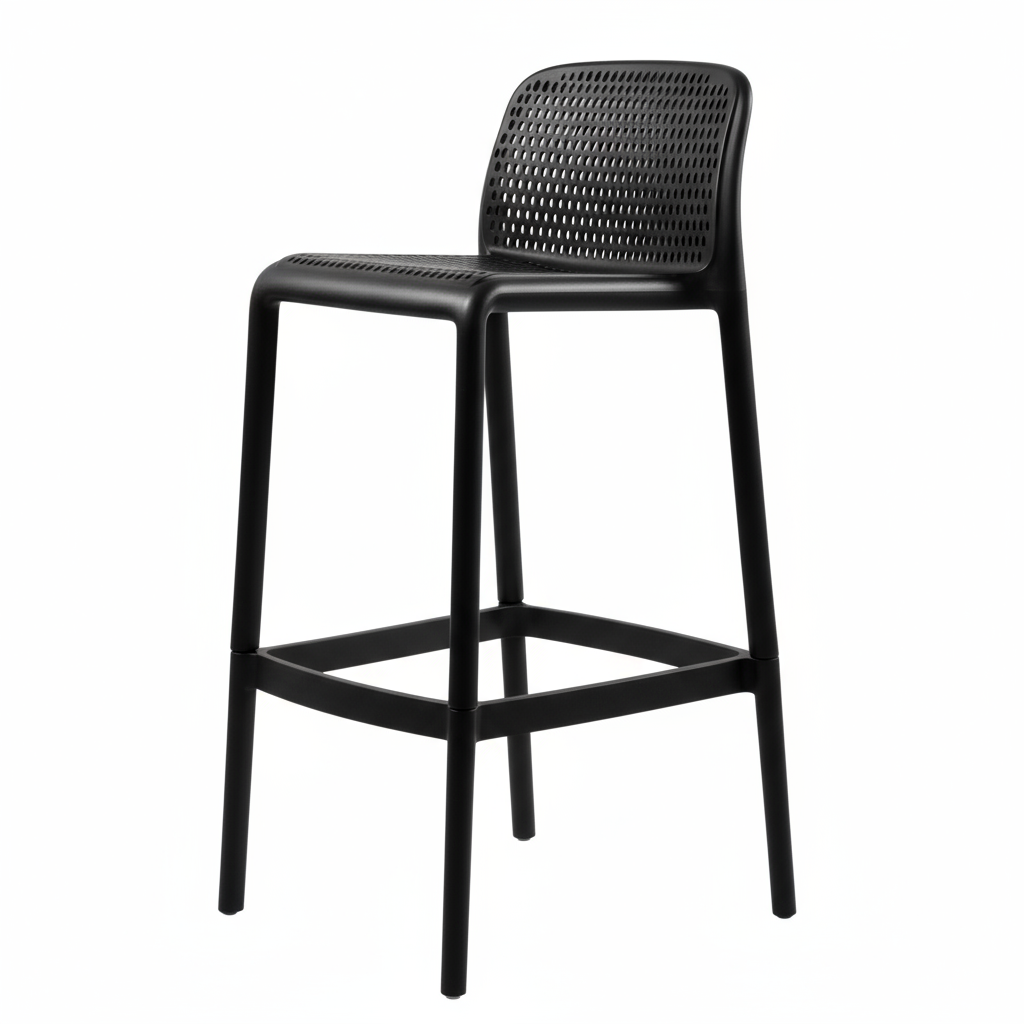 20 or 44pcs Bar Stool Tall Chairs for Indoor and Outdoor Dining and Entertainment - Perforated, Sturdy, Stackable and Light Weight