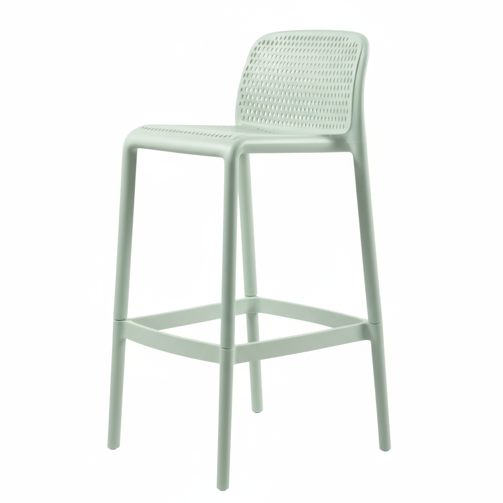 20 or 44pcs Bar Stool Tall Chairs for Indoor and Outdoor Dining and Entertainment - Perforated, Sturdy, Stackable and Light Weight
