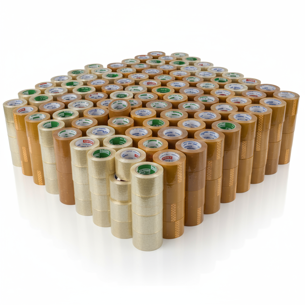 5040 Rolls 1.57" Wide x 100 Yards Packing Tape Clear or Brown BULK Deal