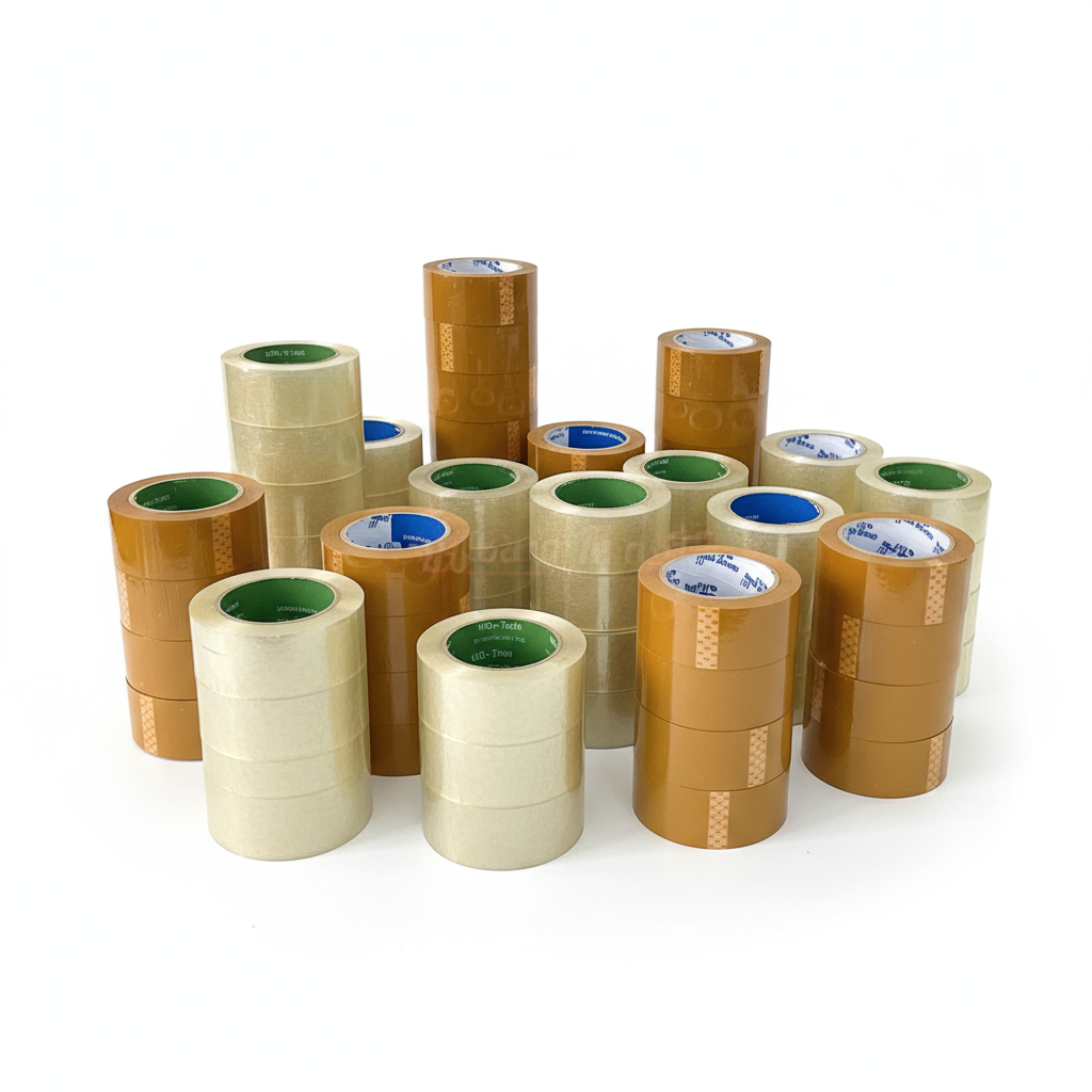 105 Rolls 1.57" Wide x 100 Yards Packing Tape Clear or Brown BULK Deal