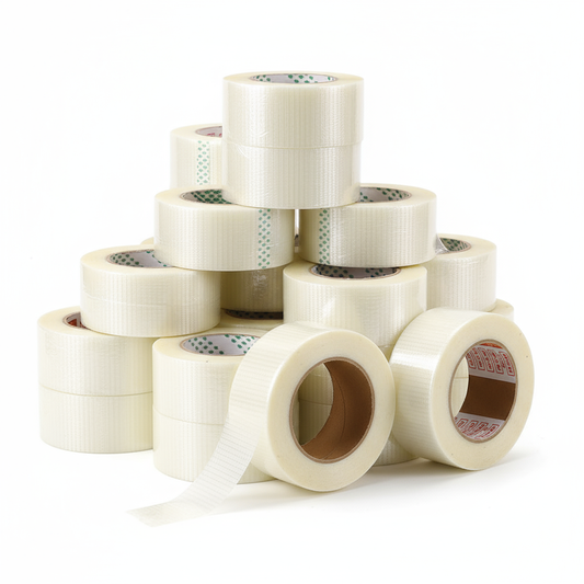 48 Rolls 1" or 2" Wide x 55 Yards Fiberglass Double Reinforced Super Strong Packing Tape
