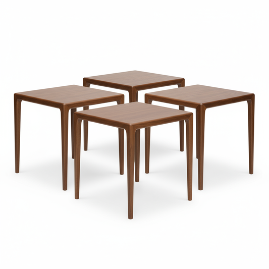 4 units Premium Ash Wood Dining Table 31.5" x 31.5" x 29.5" for Restaurants, Cafes or Events