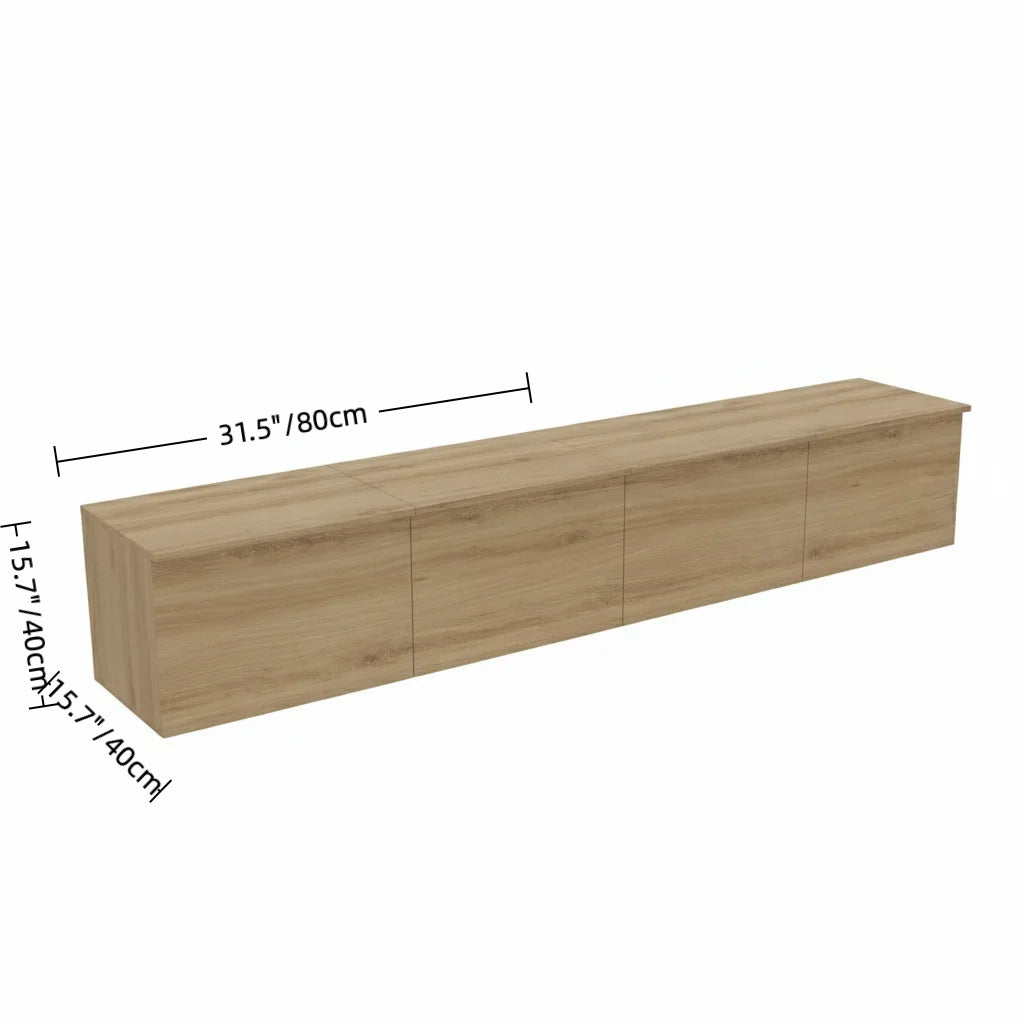 Modern Multifunctional Storage Cabinet – Low Profile Organizer for Bedroom, Living Room, or Balcony – Durable MDF with Melamine Finish – Space-Saving Design – 31.5 x 15.7 x 15.7 in (80 x 40 x 40 cm)