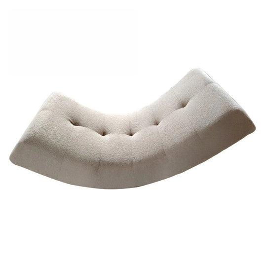 Modern Moon Rocker Accent Chair – Cozy Bouclé Recliner Sofa for Small Living Room, Bedroom, or Balcony