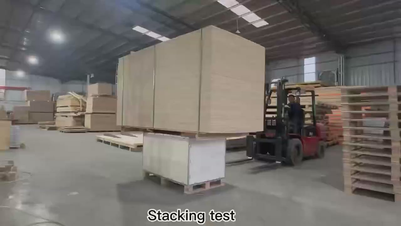 Plywood Shipping Crate - 48" x 40" x 42" Strong Quick Assembly Collapsible & Reusable with Reinforced Joints